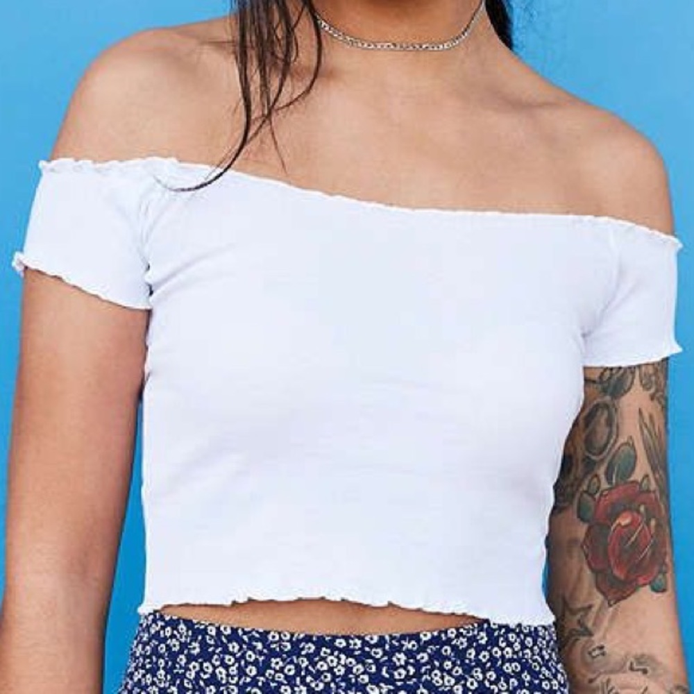 Kimchi Blue Sophia Lettuce Edge Tee